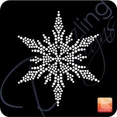 Снежинка стразами