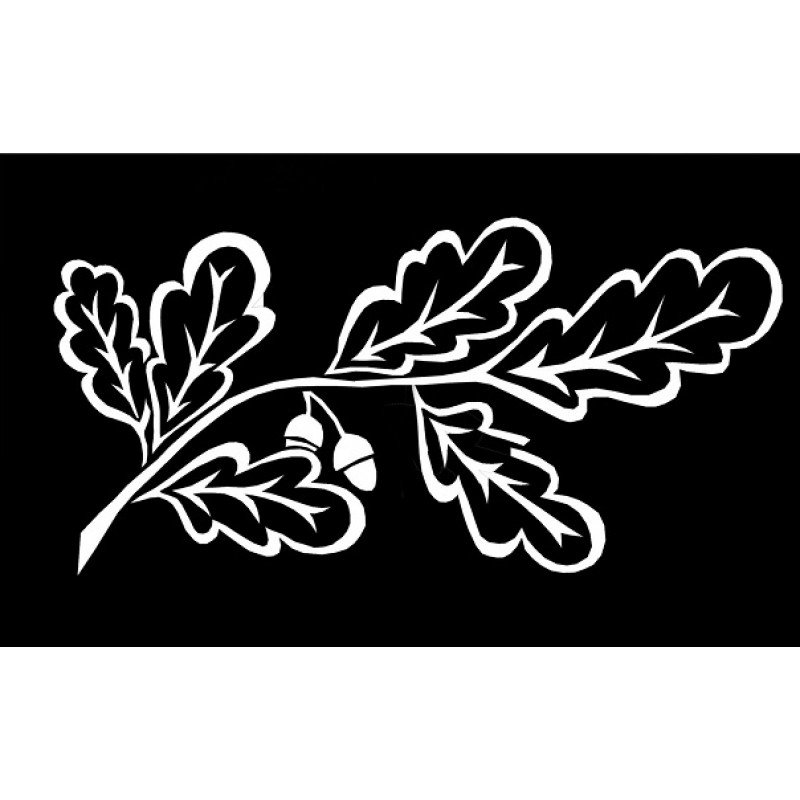 Дубовая ветка гравировка