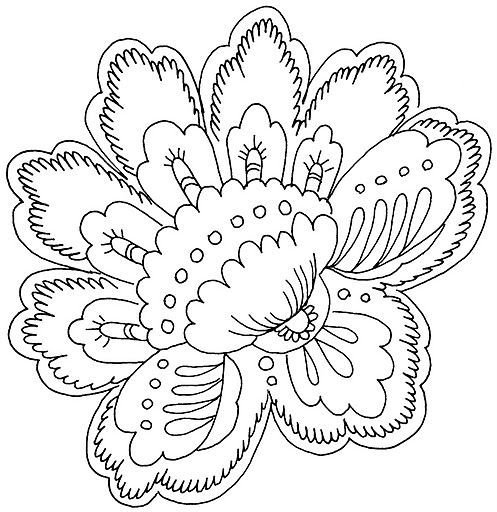 Трафареты цветов для рисования