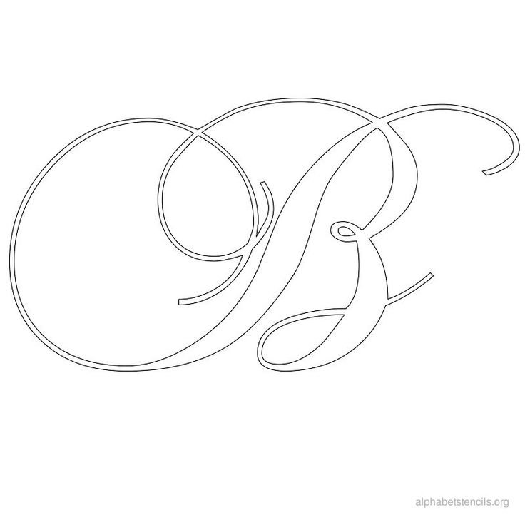 Буквы Трафаретные Каллиграфические