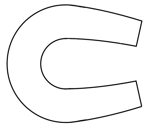 Подкова раскраска