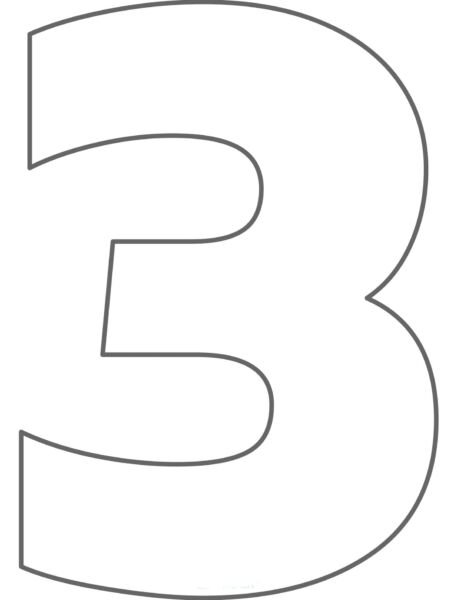 Трафарет для торта цифра