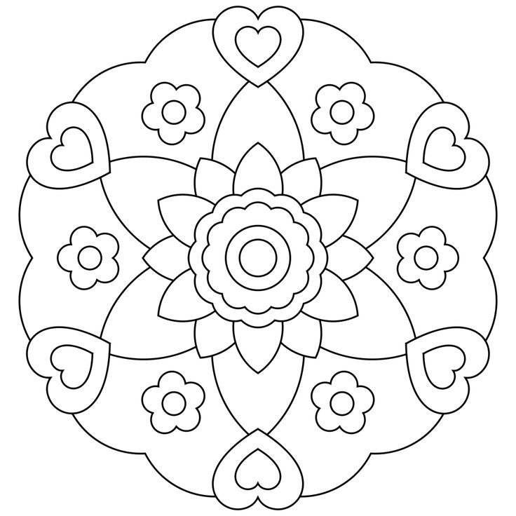 Мандала для дошкольников
