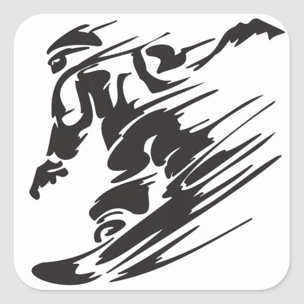 Наклейки на авто сноуборд