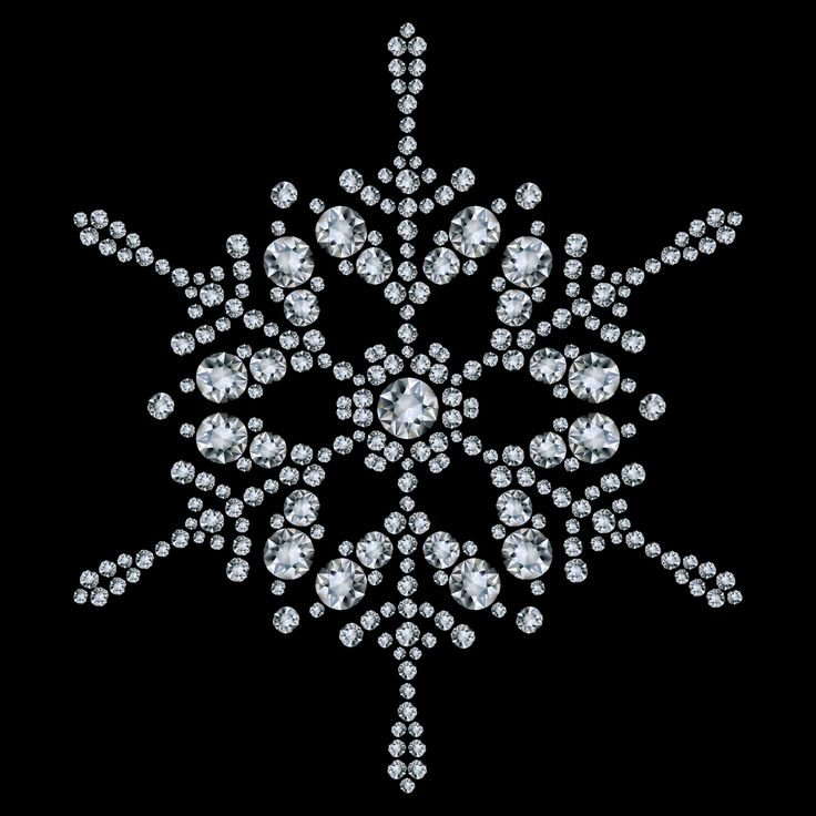 Снежинки для стразов