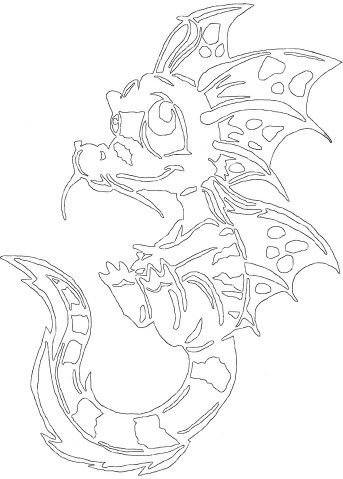 Дракон шаблон