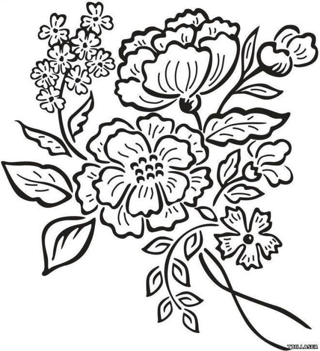 Цветочные узоры для выжигания