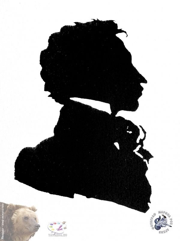 Силуэтный портрет Пушкина