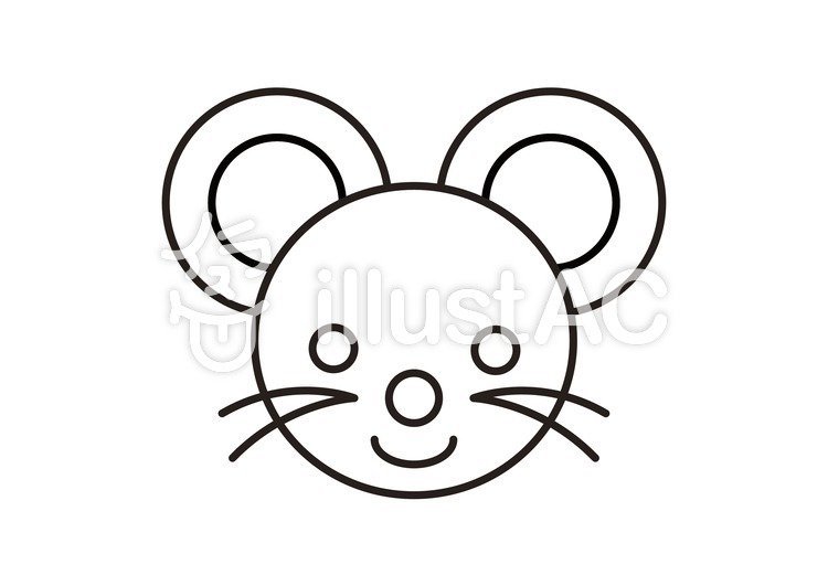 Голова мышки раскраска