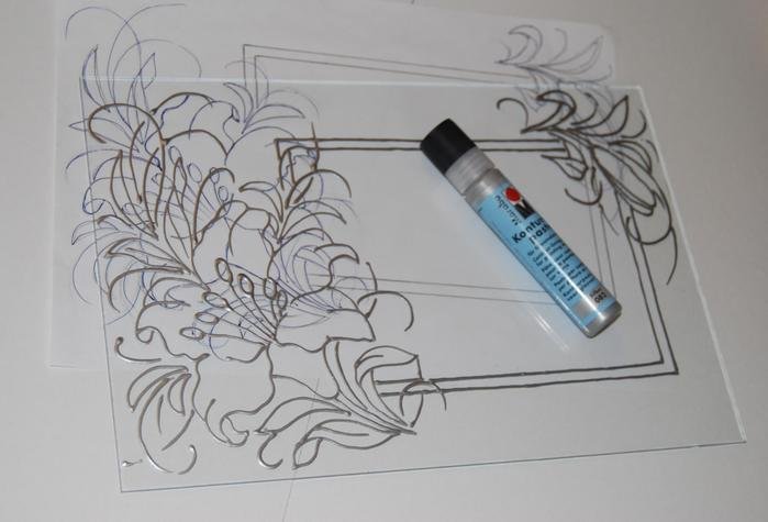 Контуры для рисования витражными красками