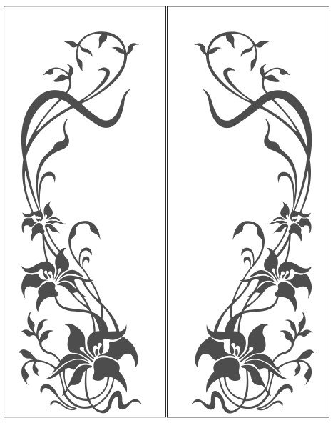 Трафаретные узоры на мебели