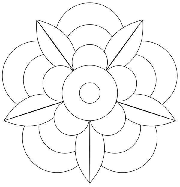 Простые мандалы для детей