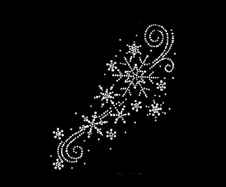 Узоры из страз на одежде