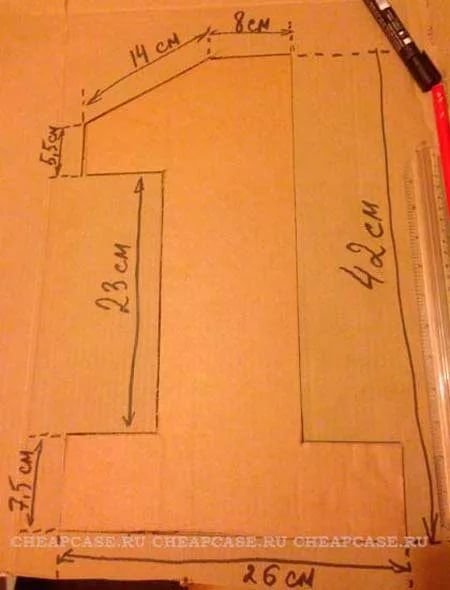 Объемная единица из картона