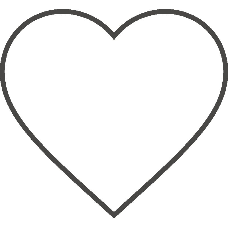 Сердечко контур
