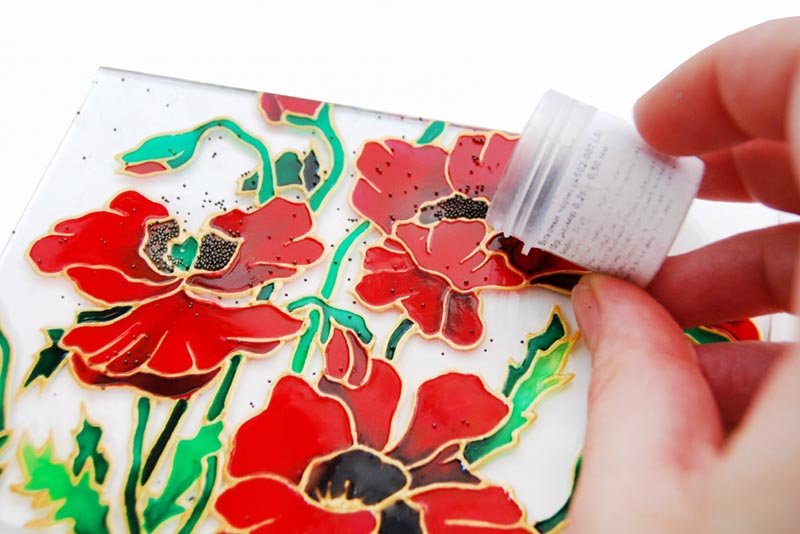 Роспись красками по стеклу