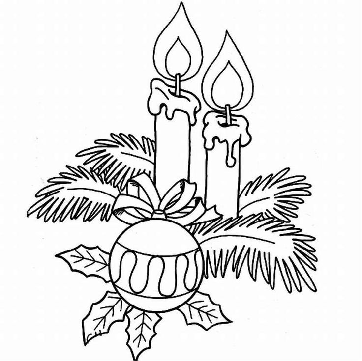 Эскизы новогодних рисунков на окна