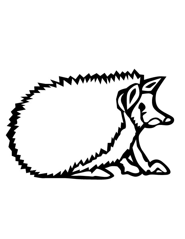 Раскраска Ёжик