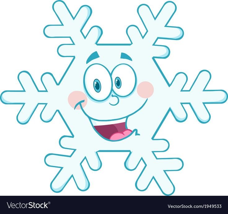 Снежинки с глазками