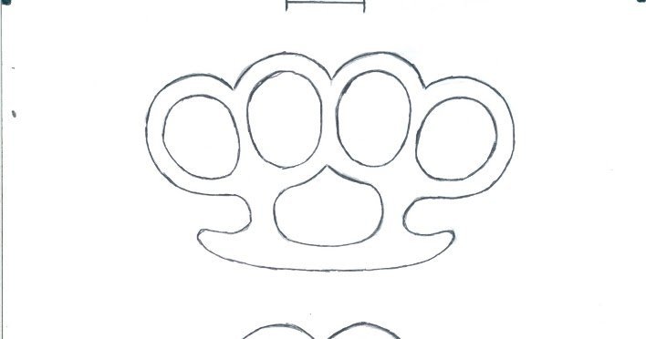 Кастет из гаек чертеж м22