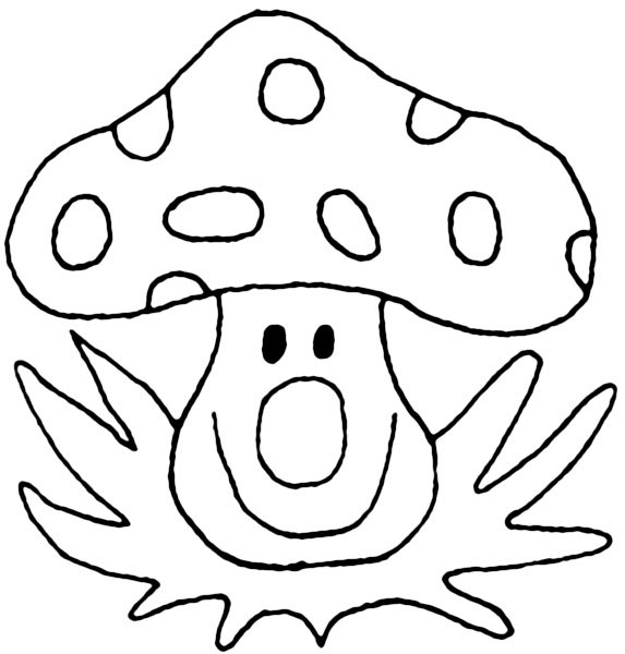 Грибы для пластилинографии