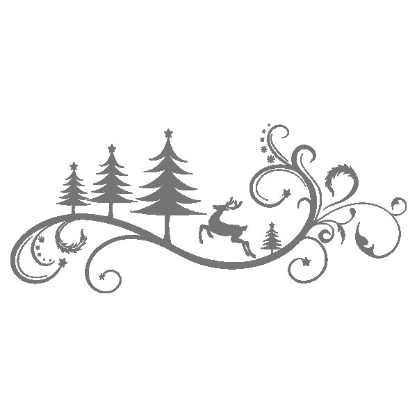 Трафарет "новогодний узор"