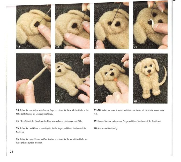 Схема валяния игрушек для начинающих