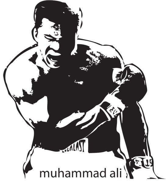 Наклейка Мохаммед Али