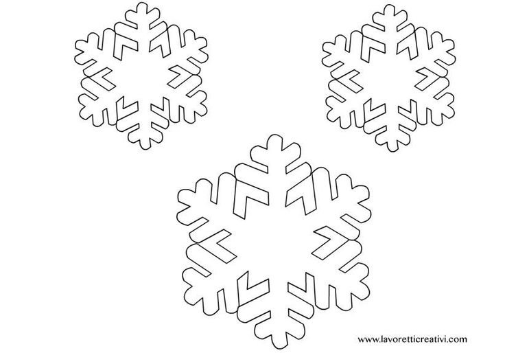 Маленькие снежинки на окна