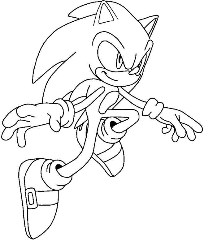 Разукрашка Соник бум