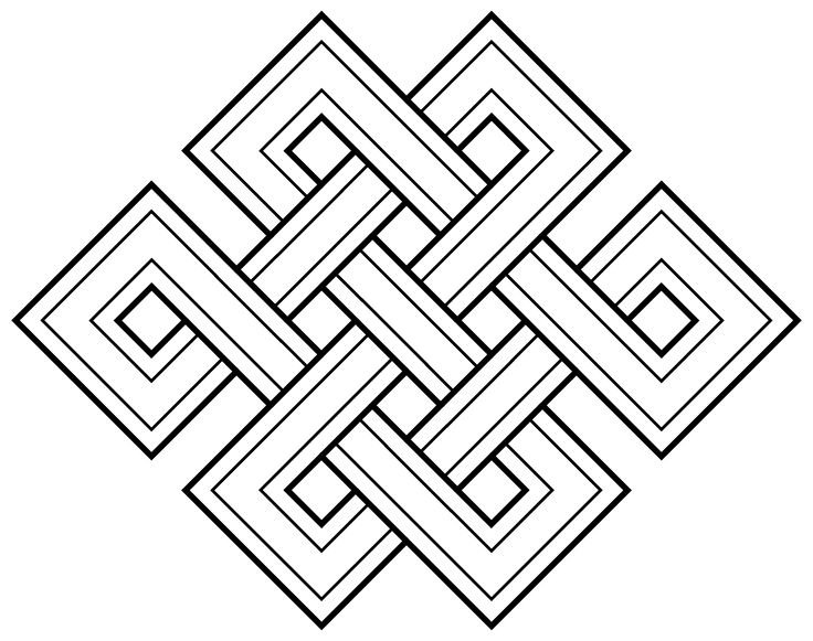 Буддийский символ бесконечный узел