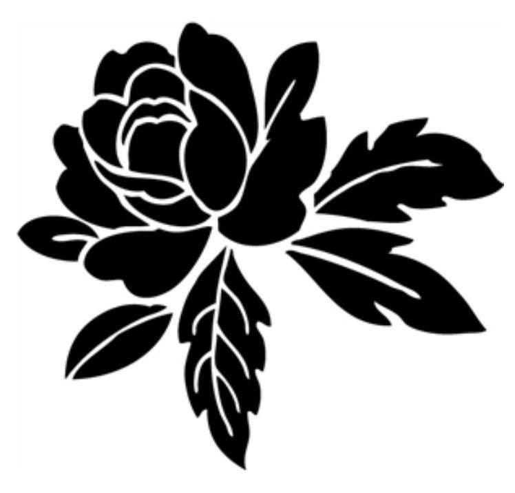 Трафарет "цветы"