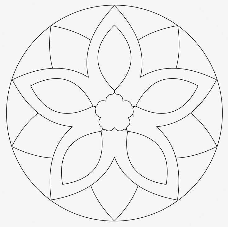 Трафарет для рисования мандал