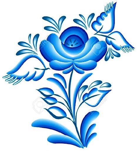 Гжельская роспись