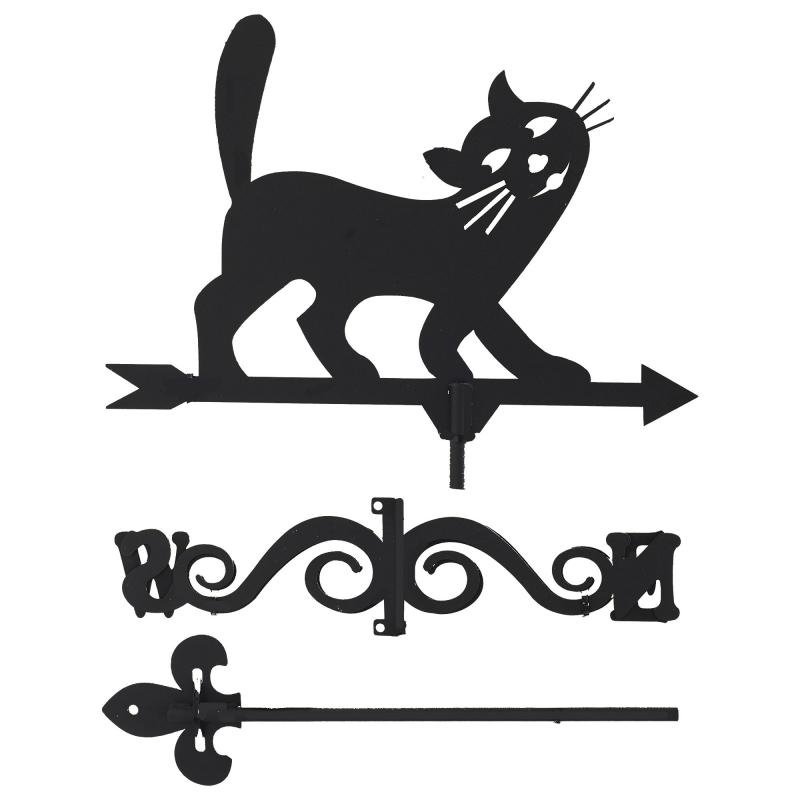 Флюгер на крышу кот