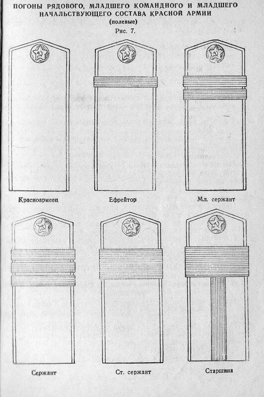 Рисунок рядовой с погоном