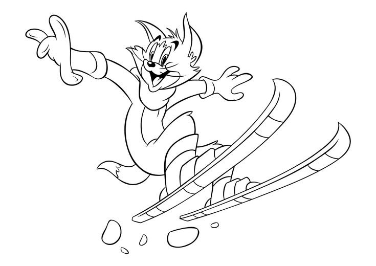 Том и Джерри. Раскраска