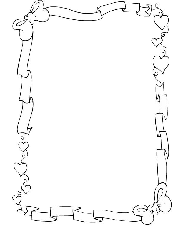 Рамка раскраска для детей