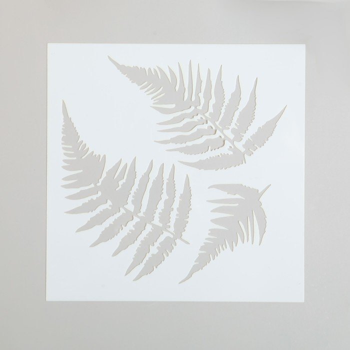 Папоротник трафарет