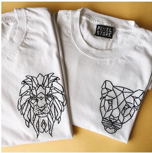 Эскиз для вышивки на футболке