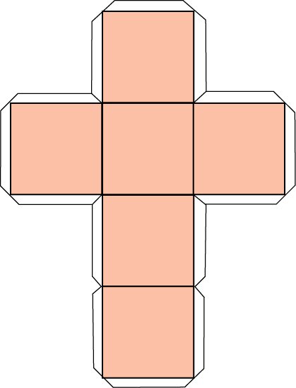 Правильный гексаэдр развертка