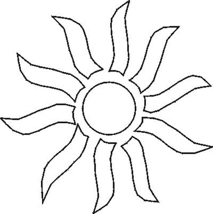 Солнце трафарет