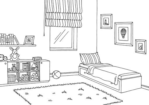 Раскраска комната