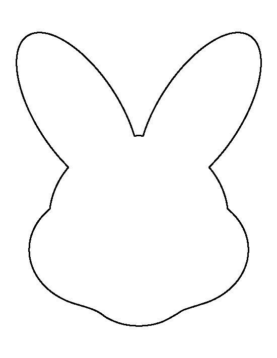 Трафарет зайчика