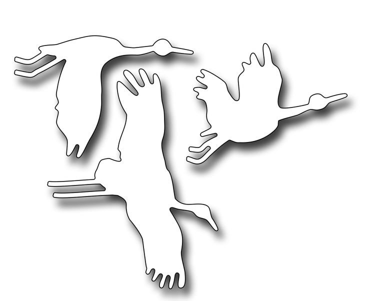 Журавли для украшения окон