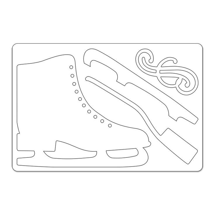 Коньки шаблон