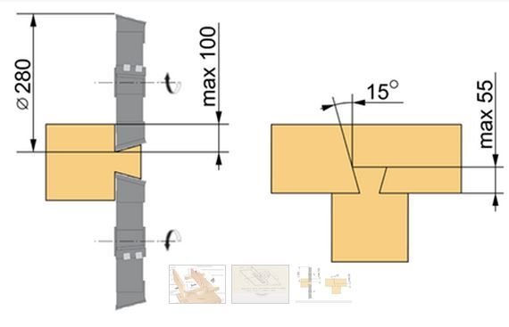 Соединение теплый угол для бруса 150х150