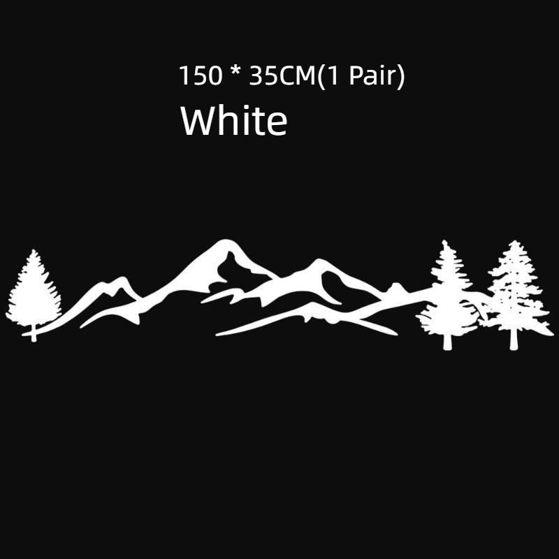 Наклейки на авто горы лес