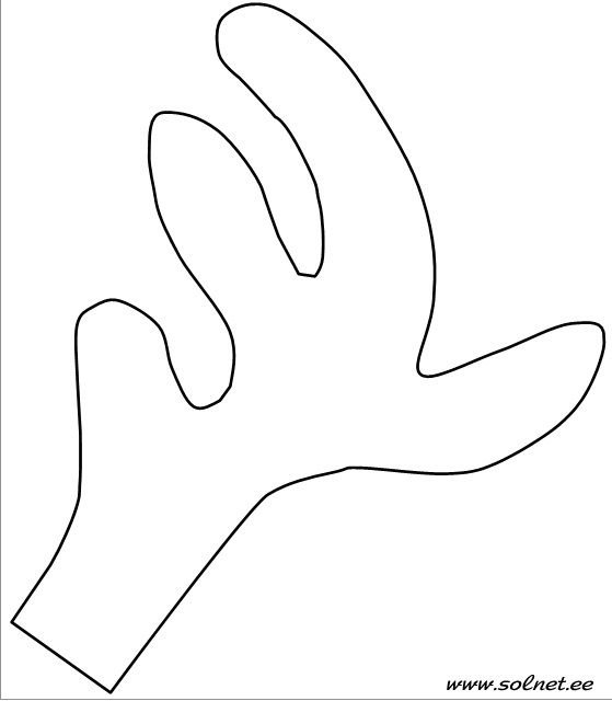 Трафарет "Оленьи рога"