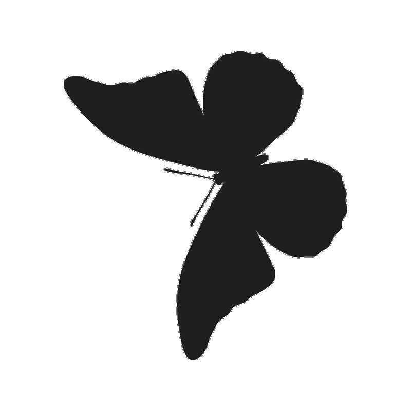 Силуэт бабочки